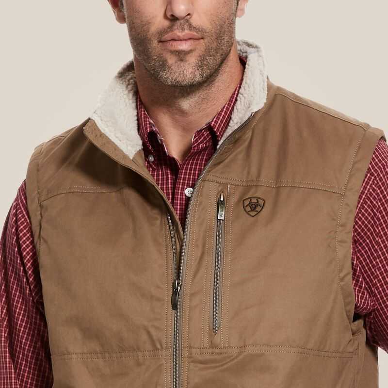 Ariat Grizzly Canvas Vest Cub | 196NJKYRV