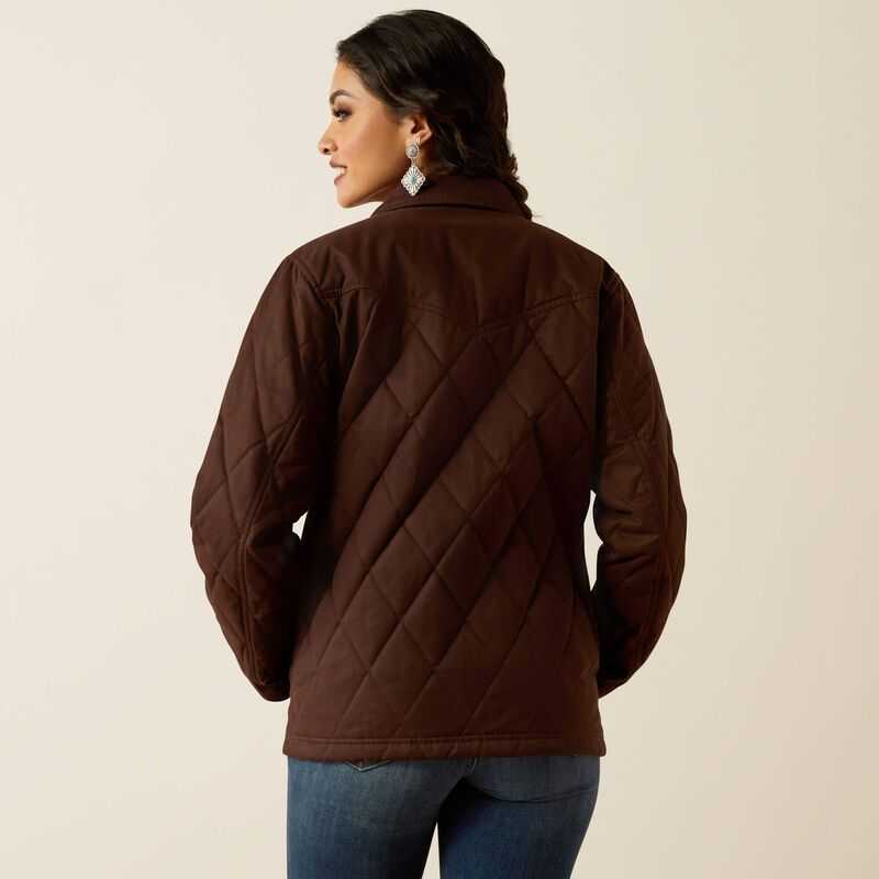 Ariat Grizzly Quilted Barn Jacket Mole | 582ALWNGP