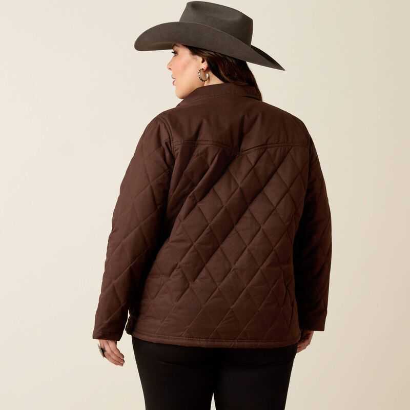 Ariat Grizzly Quilted Barn Jacket Mole | 582ALWNGP