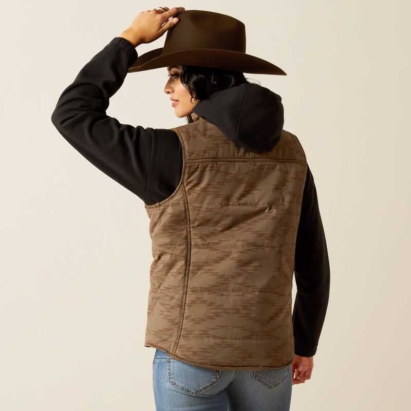 Ariat Grizzly Quilted Vest Banyan Bark | 163NZUTIB