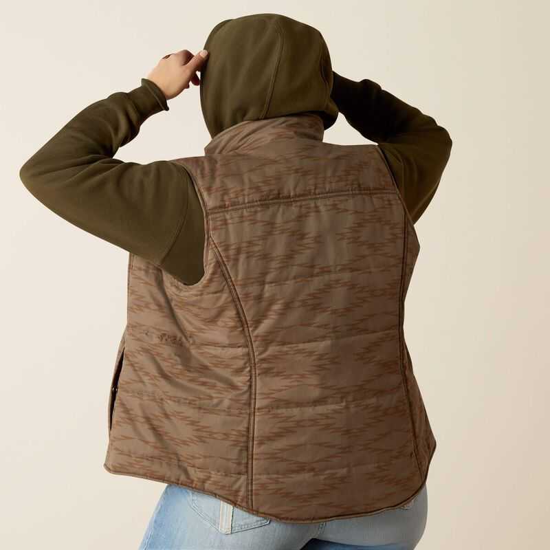 Ariat Grizzly Quilted Vest Banyan Bark | 163NZUTIB