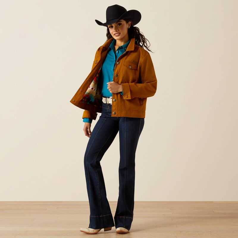 Ariat Grizzly Rancher Jacket Brown | 368YHINDE