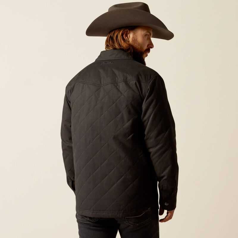 Ariat Grizzly Shirt Jacket Black | 425MVSYCI