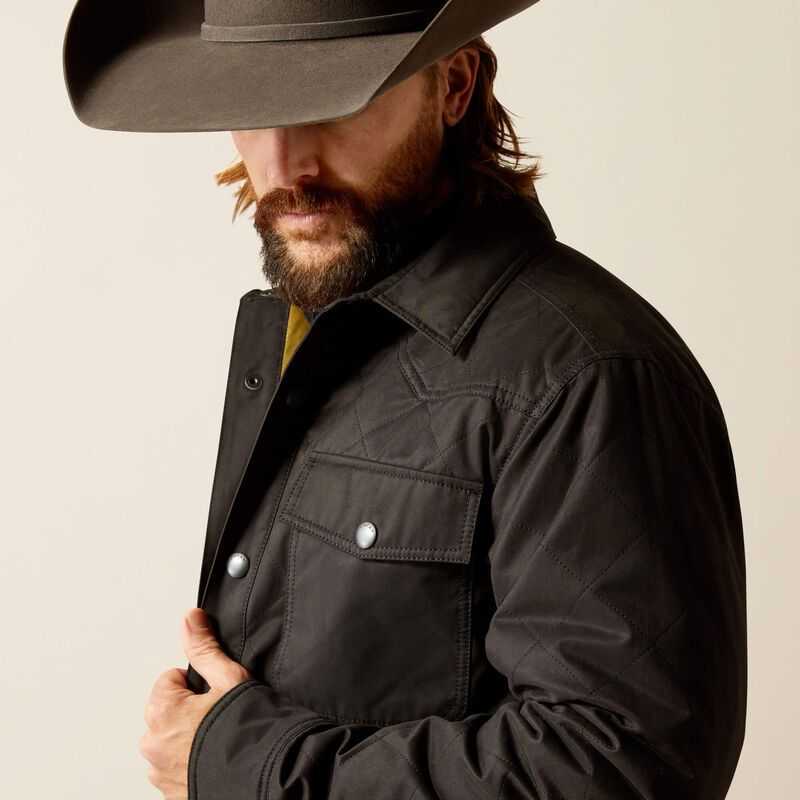 Ariat Grizzly Shirt Jacket Black | 425MVSYCI