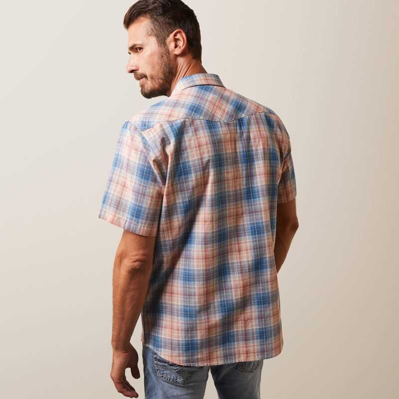 Ariat Hadrian Retro Fit Shirt Blue | 504FIRTMY