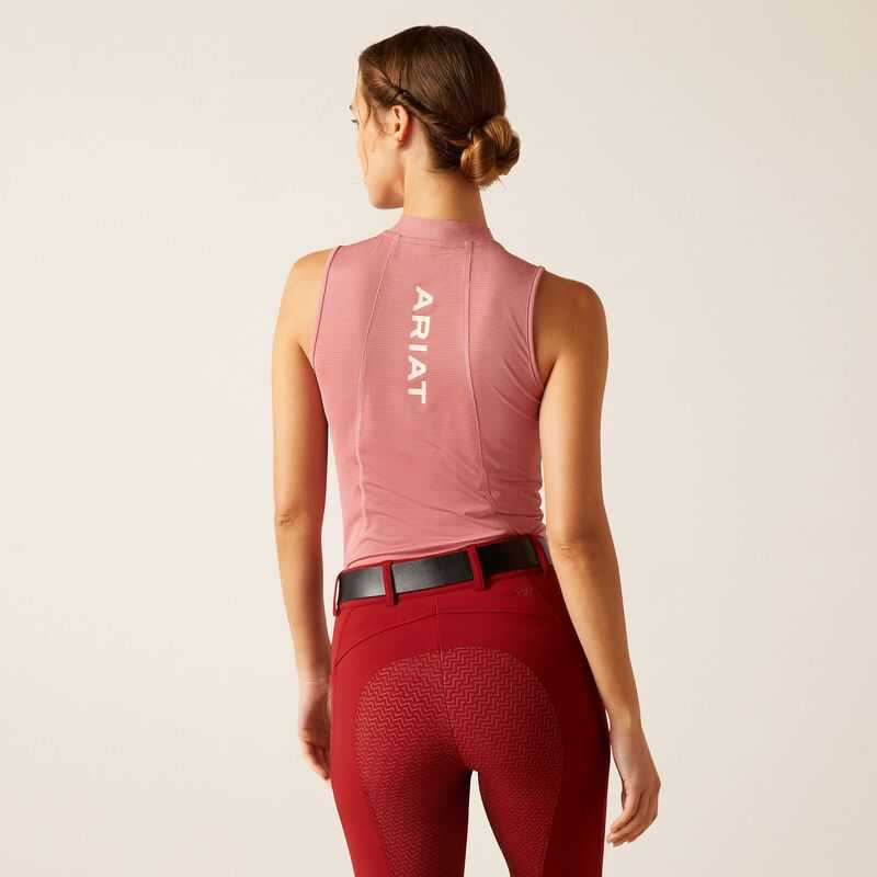 Ariat Hailey 1/4 Zip Baselayer Rose | 497LPADBU