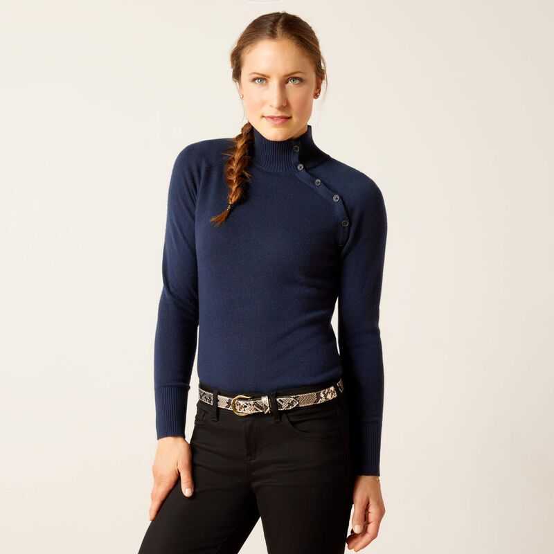 Ariat Half Moon Bay Sweater Navy | 968QGOLZM