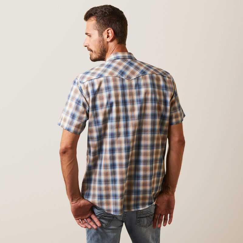 Ariat Hallwood Retro Fit Shirt Blue | 416WBIPJG