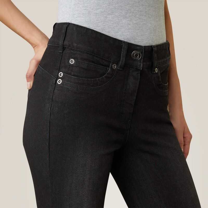 Ariat Halo B Denim Knee Patch Breech Black | 074HQFUAM