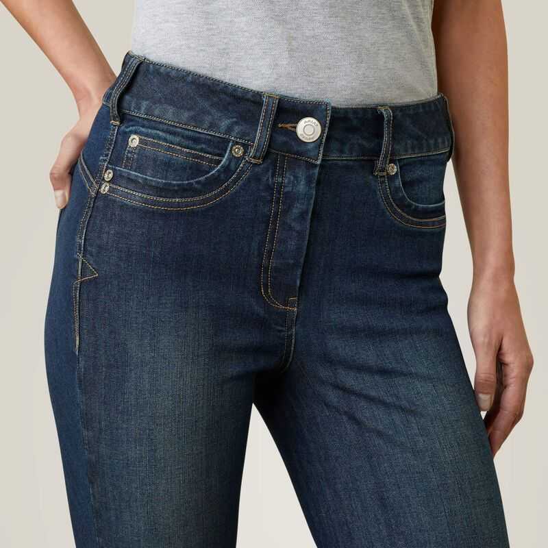 Ariat Halo Denim Knee Patch Breech Blue | 481ZEVBHP