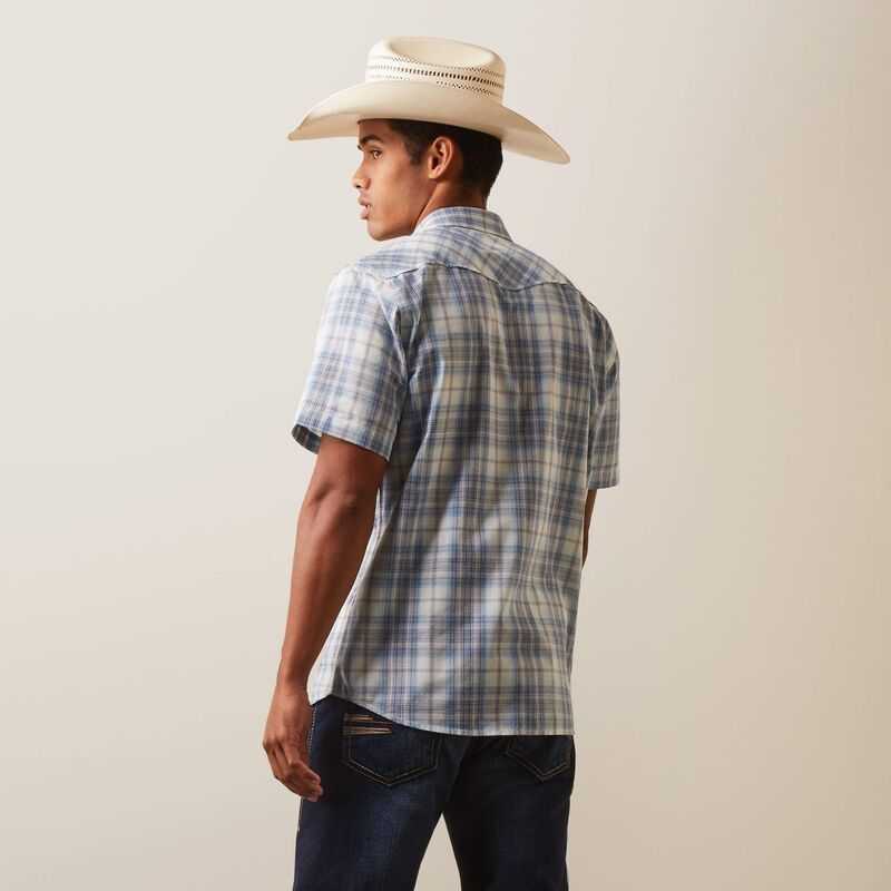 Ariat Halterman Retro Fit Shirt White | 820NCAFJM