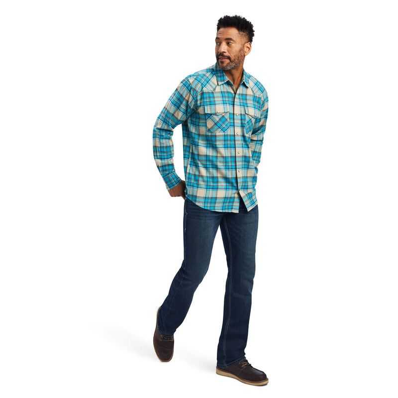 Ariat Handley Retro Fit Shirt Turquoise | 947QEBPVL