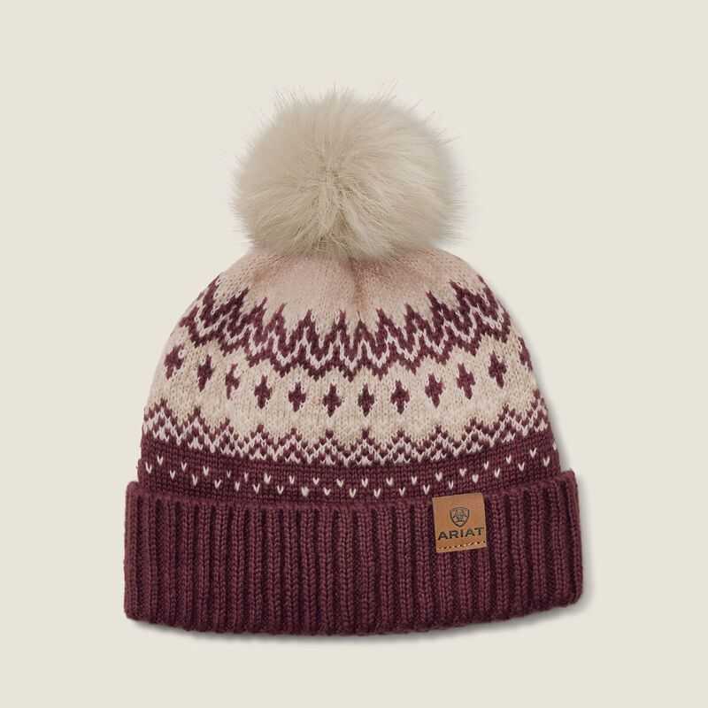 Ariat Hansford Beanie Burgundy | 897TDNAZF