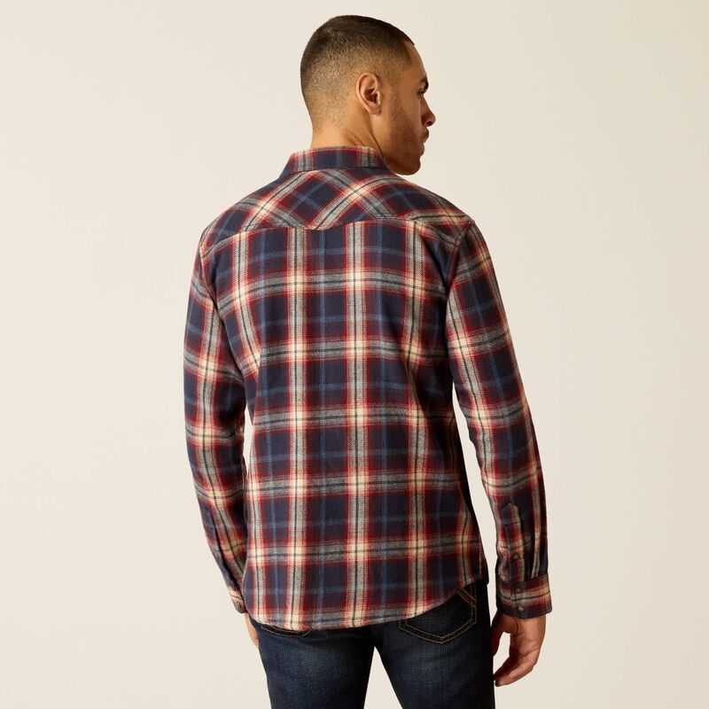 Ariat Hardy Retro Fit Shirt Blue | 871NJDSIU