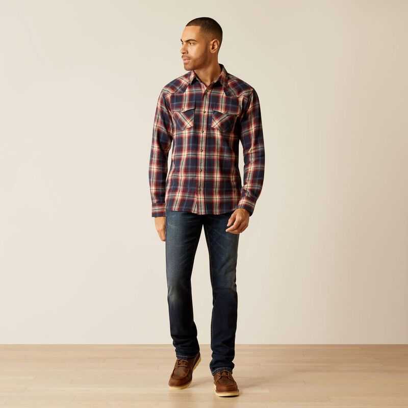 Ariat Hardy Retro Fit Shirt Blue | 871NJDSIU