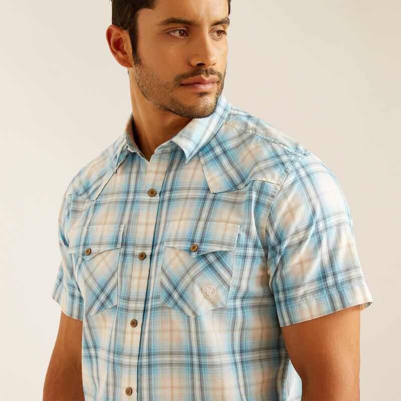 Ariat Harold Retro Fit Shirt Egret | 431IZNAXY