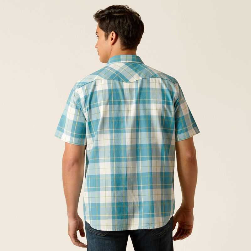 Ariat Harry Retro Fit Shirt Gasoline | 650ESJYQC