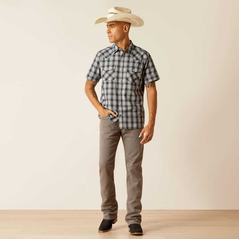 Ariat Haven Retro Fit Shirt Deep Pond | 824ZMNCXR