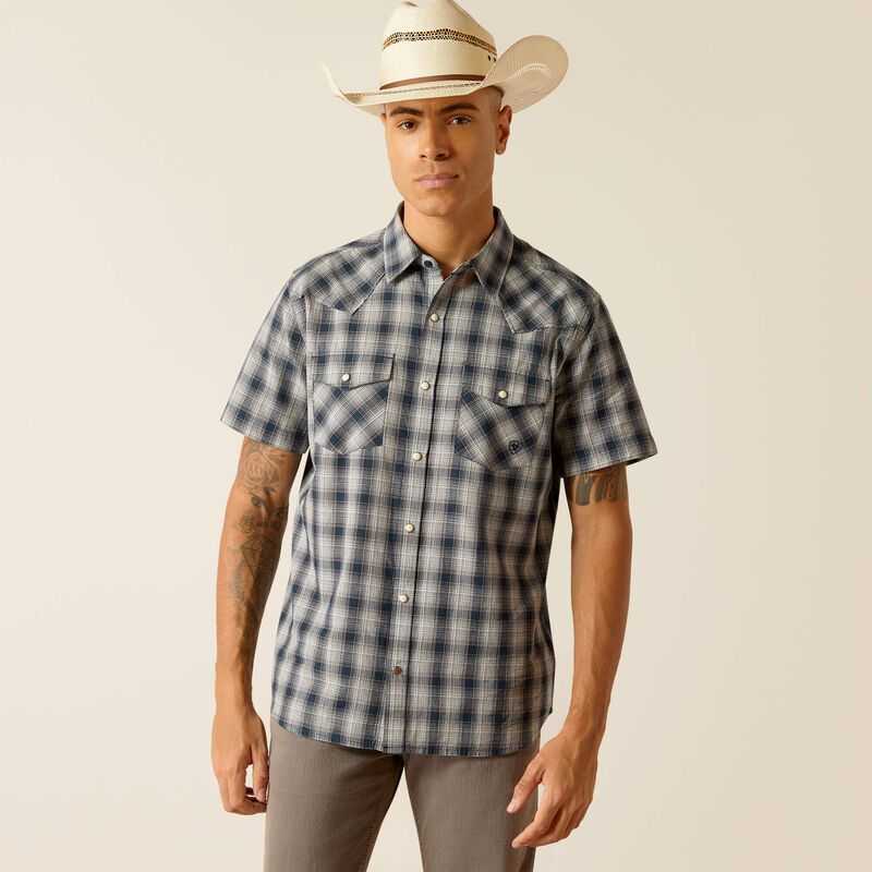 Ariat Haven Retro Fit Shirt Deep Pond | 824ZMNCXR