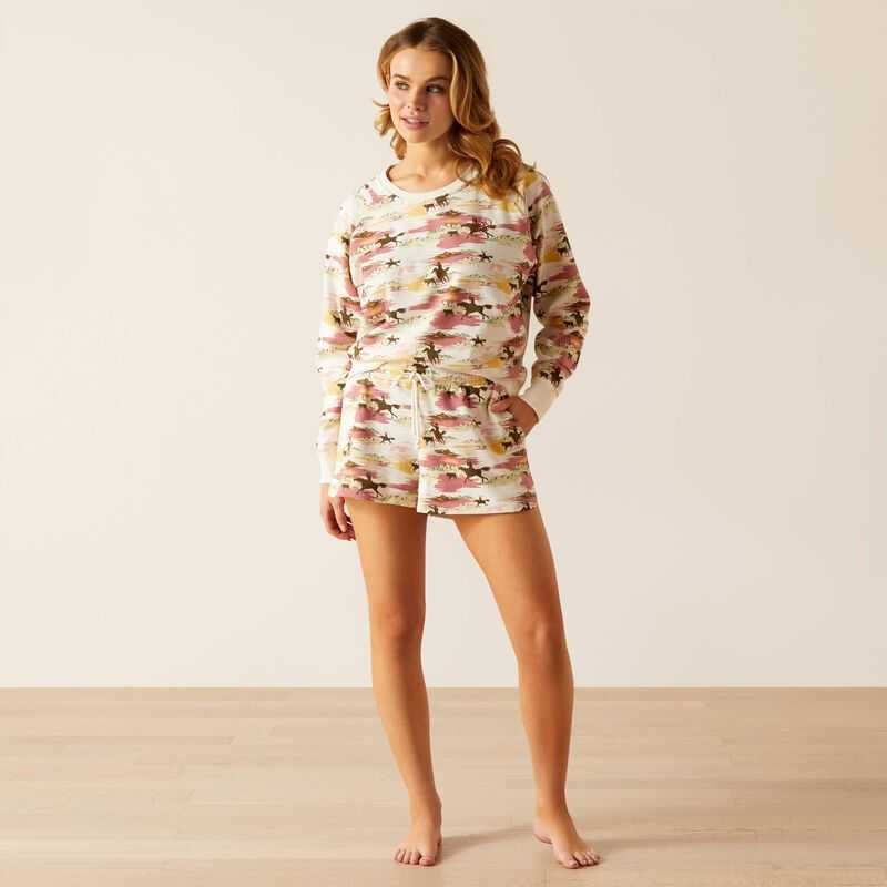 Ariat Hawaiian Sweatshirt Hawaiian Print | 590BRYZGU