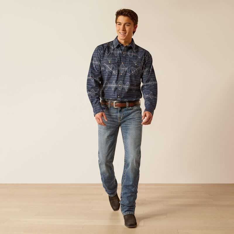 Ariat Haze Retro Fit Shirt Indigo | 208ILPHEX