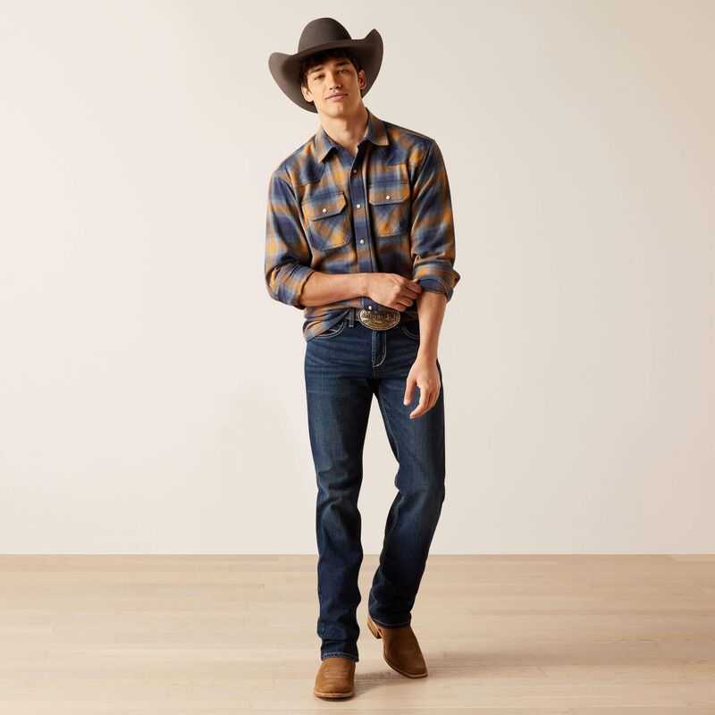 Ariat Hershel Retro Fit Shirt Orange | 032KRGNID