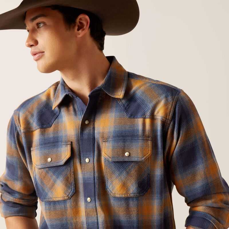 Ariat Hershel Retro Fit Shirt Orange | 032KRGNID