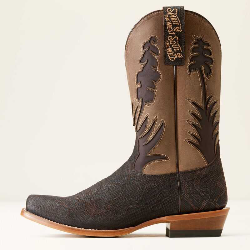 Ariat High Stepper Sendero Western Boot Chocolate Snake | 910KVZDSF