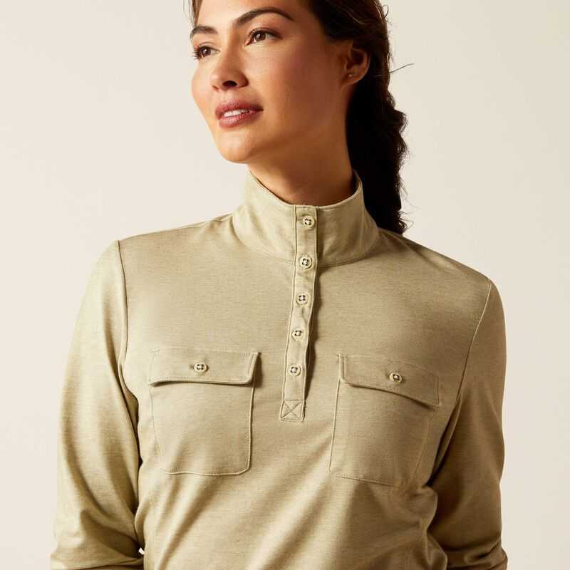 Ariat Hillcoombe Top Olive | 068IZBYDW