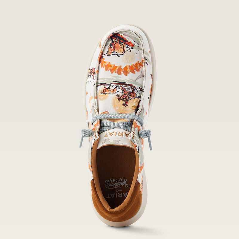 Ariat Hilo Western Aloha Surfing Longhorn Print | 645TSKBOD