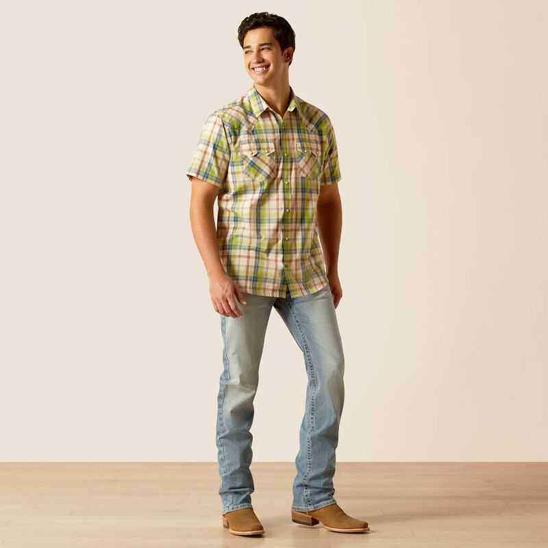 Ariat Hinston Retro Fit Shirt Sandshell | 495AOKFWY