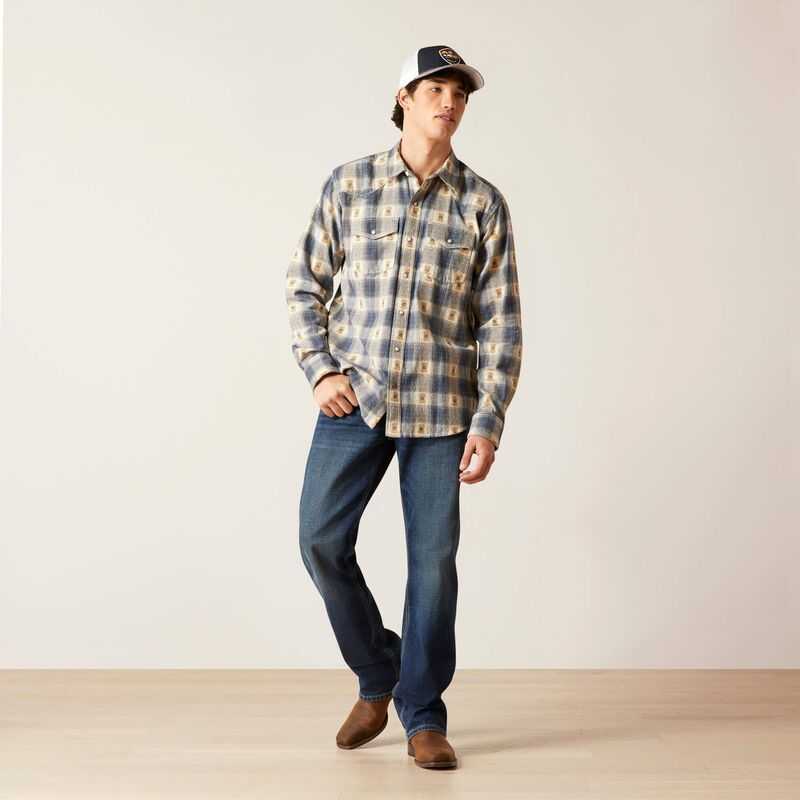 Ariat Hiro Retro Fit Shirt Grey | 614DSFMCY