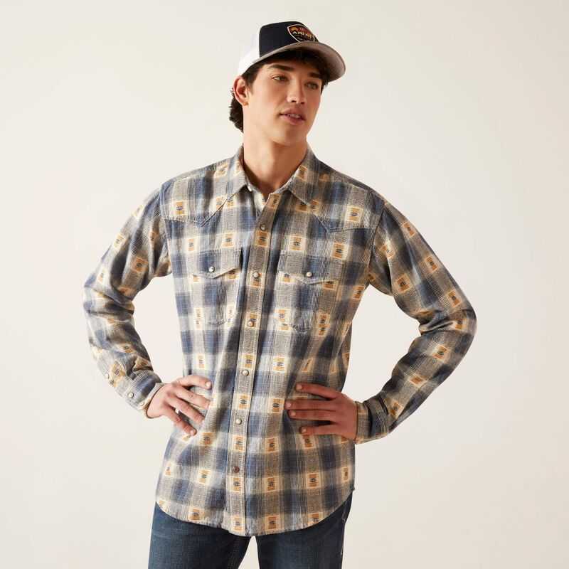 Ariat Hiro Retro Fit Shirt Grey | 614DSFMCY