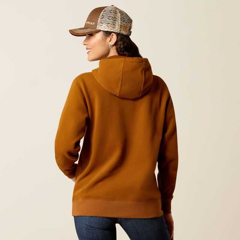 Ariat Horizon Hoodie Brown | 095YBWVGE