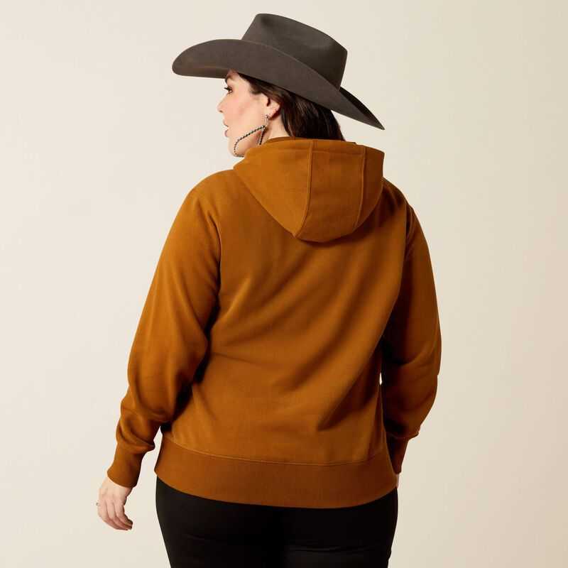 Ariat Horizon Hoodie Brown | 095YBWVGE