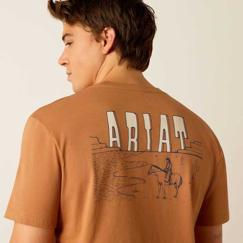 Ariat Horizon Oasis T-Shirt Chipmunk | 456NQTGVK