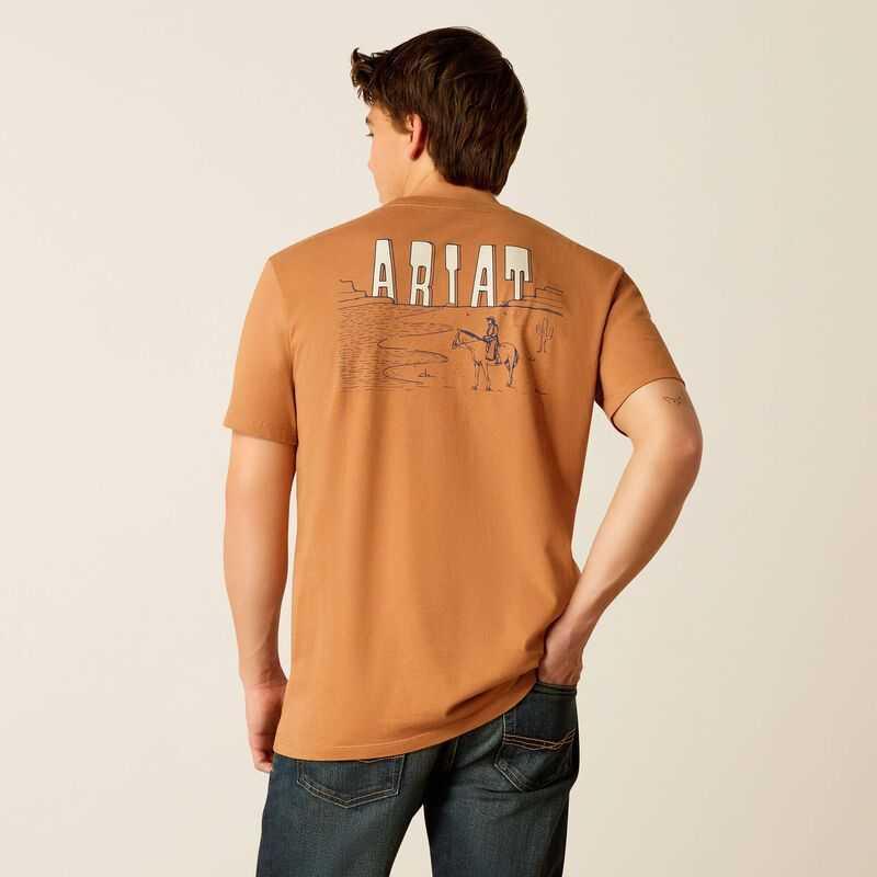 Ariat Horizon Oasis T-Shirt Chipmunk | 456NQTGVK