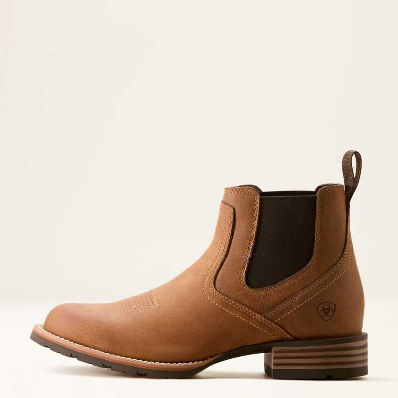 Ariat Hybrid Low Boy Round Toe Western Boot Brown | 067ITVBND