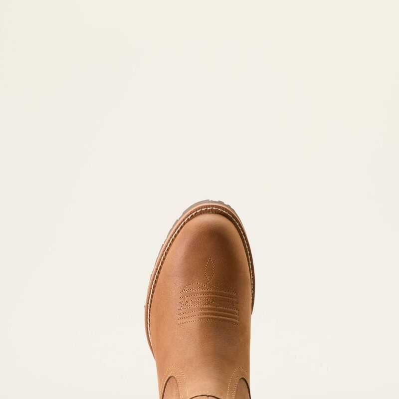 Ariat Hybrid Low Boy Round Toe Western Boot Brown | 067ITVBND