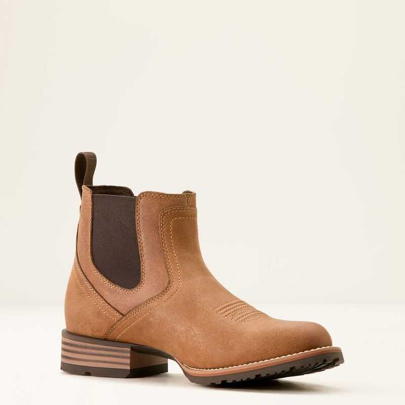 Ariat Hybrid Low Boy Round Toe Western Boot Brown | 067ITVBND