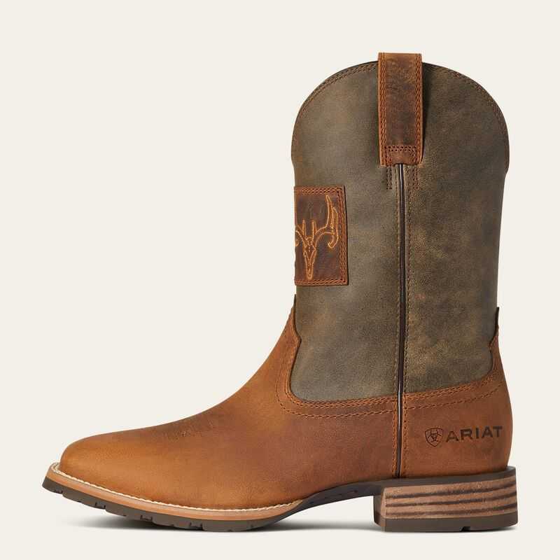 Ariat Hybrid Patriot Country Western Boot Brown | 309DZEWIV