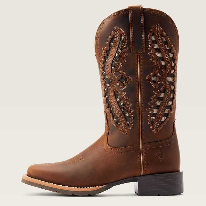 Ariat Hybrid Rancher VentTek 360 Western Boot Brown | 589PLQJZX