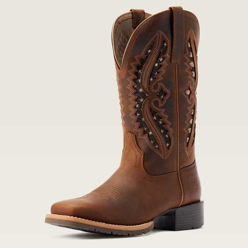 Ariat Hybrid Rancher VentTek 360 Western Boot Brown | 589PLQJZX