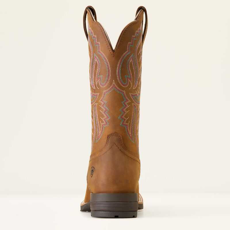 Ariat Hybrid Ranchwork Western Boot Brown | 708DSGCQJ