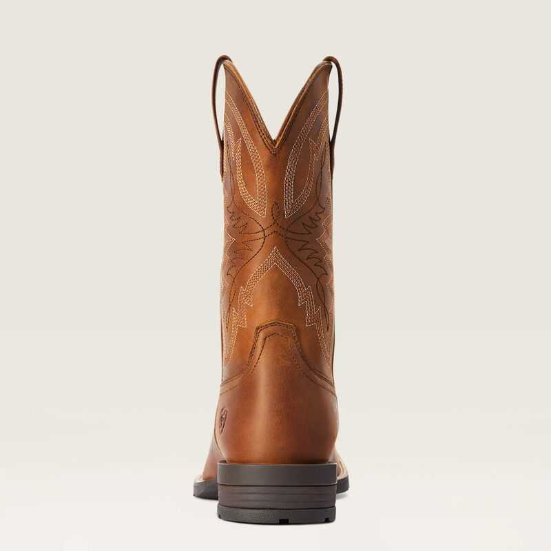 Ariat Hybrid Ranchwork Western Boot Brown | 843JHXMLD