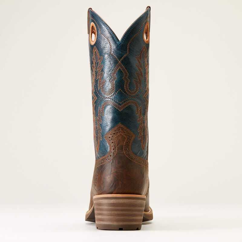 Ariat Hybrid Roughstock Square Toe Cowboy Boot Brown | 728PFOHXR