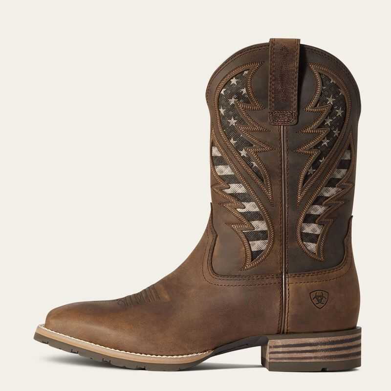 Ariat Hybrid VentTEK Western Boot Brown | 528NLWVHJ