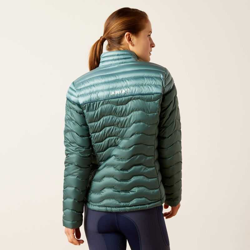 Ariat Ideal Down Jacket Silver Deep Green | 046GLWEVF