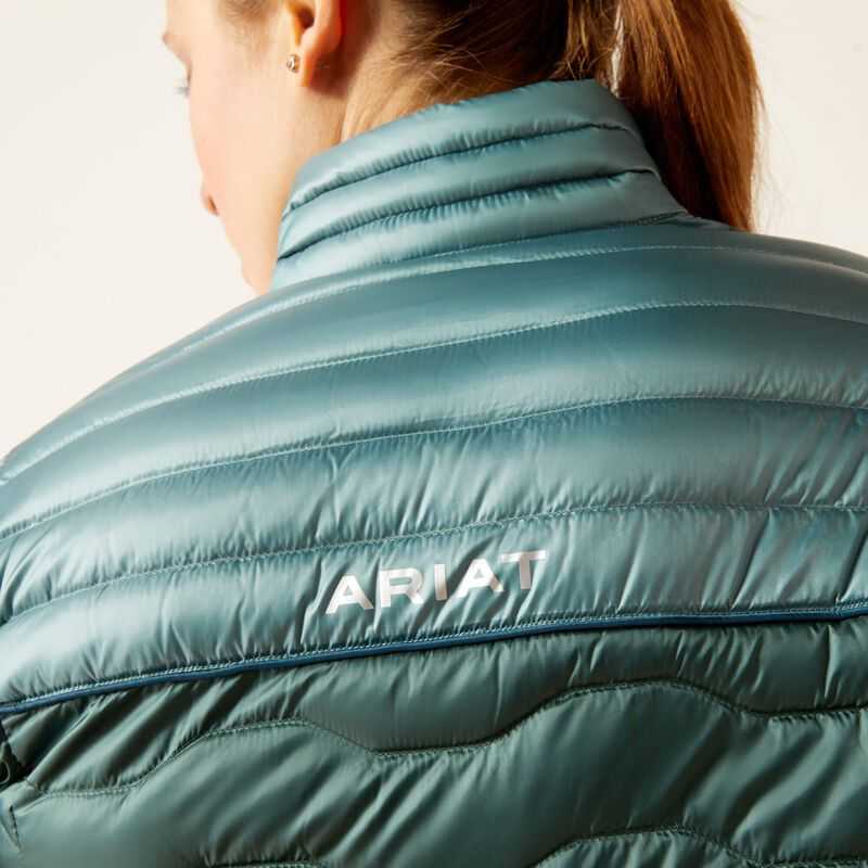 Ariat Ideal Down Jacket Silver Deep Green | 046GLWEVF