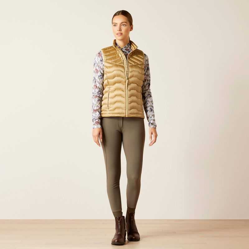 Ariat Ideal Down Vest Iridescent Fields Of Rye | 396YFZRNU